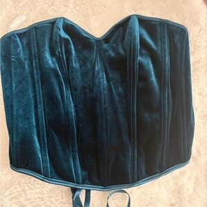 Blue corset top